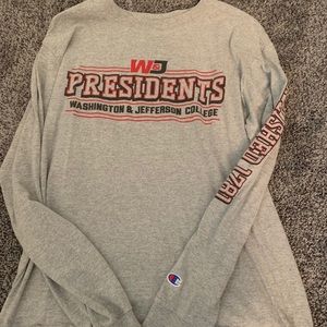 Champion Washington and Jefferson College shirt